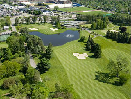 golf michigan course university arbor ann courses fairway write aerial