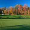 A fall day view of a hole at Pheasant Run Golf Club.
