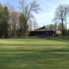 A spring day view of a green at The Ravines Golf Club.