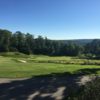 A view of the 18th hole and fairway at True North Golf Club.