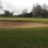 A view of a well protected green at Diamond Lake Golf Club.