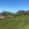 A sunny day view of a hole at Harbor Shores.