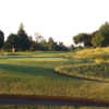 A view of a tee at The Orchards Golf Club.
