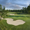 Aerial view of the 4th green from Betsie Valley - Crystal Mountain Resort