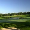 A view of the 3th green at Hawk's Eye Golf Club