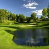 A view of the 9th hole at Hawk's Eye Golf Club