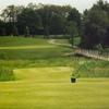 A view from tee with bridge on the right at Hankerd Hills Golf Course