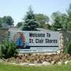 A view of the entrance sign at Saint Clair Shores Country Club
