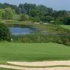 A view of hole #13 with water in background at Wabeek Country Club
