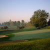A sunrise view of the 9th green at Bird Creek Golf Club