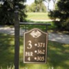 A view of the 3rd tee sign at Port Huron Golf Club
