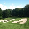 You'll want to avoid these bunkers at all costs on the fourth hole at Threetops golf course at Treetops Resort in Gaylord, Michigan.
