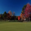 A fall view of green at Mines Golf Course
