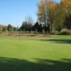A fall view of the 17th hole at Huron Shores Golf Course
