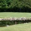 A view over the water of green #5 at Mullett Lake Country Club