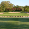 A view of green #3 protected by bunkers at White from Saskatoon Golf Club