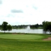 A view of a green with water coming into play at Fountains Golf Club