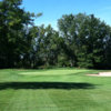A view of green #18 protected by sand traps at Mount Pleasant Country Club