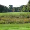 Sylvan Glen: View from the tee of the long par-4 3rd hole