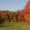 A fall view from a tee at Salem Hills Golf Club