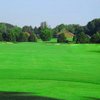 A view of hole #1 at Crystal Lake Golf Club