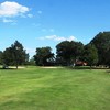 A view of the 8th green at Rackham Golf Course