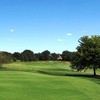 A view from Rackham Golf Course with clubhouse in background