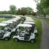 A view of the golf car fleet at Royal Scot Golf Course