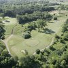 Aerial view of holes #12 and #13 at College Fields Golf Club