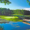 A view of hole #16 at St. Ives Golf Club