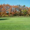 Autumn view of a green at Deme Acres Golf Course