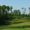 A view of green #12 with bunkers in background at Coyote Preserve Golf Club