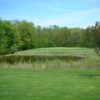 A view over a pond at Hudson Mills Metro Park