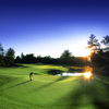 Golfer on a green at Tullymore Golf Club