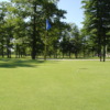 A view of a green at Irish Oaks Golf Course