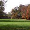 A fall view of a hole at Raisin Valley Golf Course