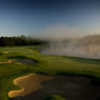 A view of the 18th green at Arthur Hills from Boyne Highlands Resort & Country Club
