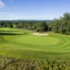 View from the par-5, 500 yards 5th hole on the Alpine course at Boyne Mountain