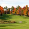 Fall view of the 17th hole and fairway at The Quest Golf Club