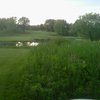 A view of the 18th hole at Clearbrook Golf Club