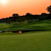 A sunset view of a hole at Franklin Hills Country Club.