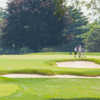 A view of a well protected hole at Country Club of Detroit.