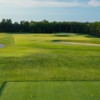 A view from tee #2 at The South Course from Arcadia Bluffs.