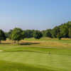 A sunny day view of a hole at the Links of Novi.