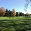 A view of a green at Mullenhurst Golf Course.