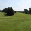 A view of a tee at Groesbeck Golf Course.