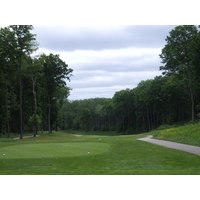 The par-5 ninth hole on the Cedar River golf course at Shanty Creek Resorts.