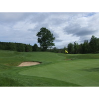 The par-4 13th on the Cedar River golf course at Shanty Creek is short at under 300 yards.