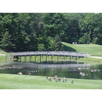 A view of a bridge at St. Ives Golf Club & Resort in central Michigan.