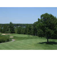 A view of the first hole at St. Ives Golf Club & Resort in Stanwood, Michigan.